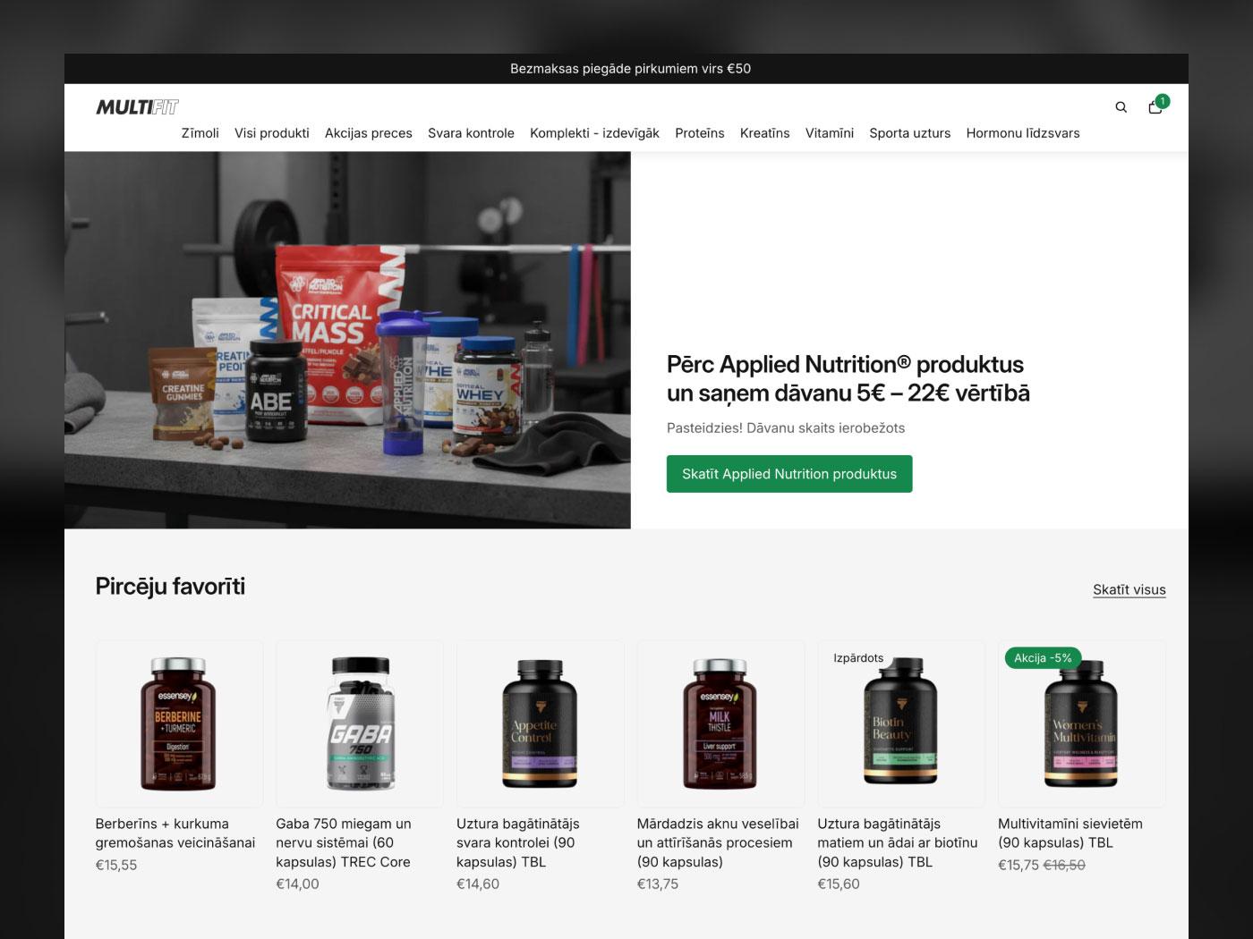 Multifit online store